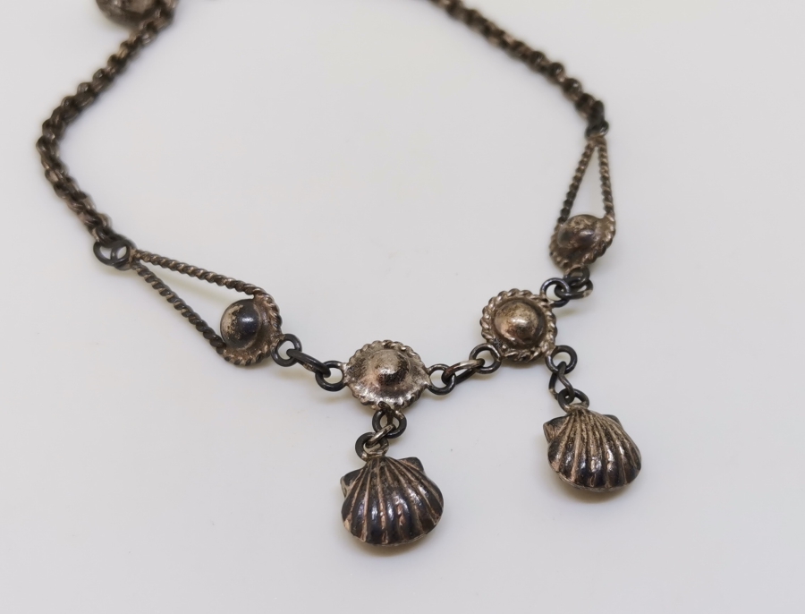 ÖZEL YAPIM ANTİKA GÜMÜŞ HALHAL