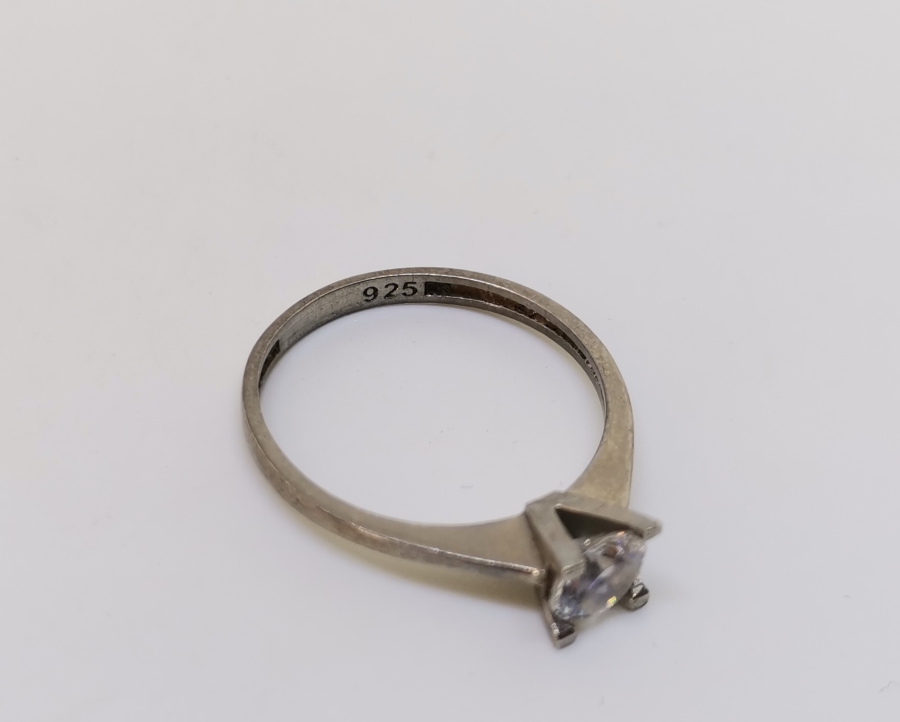 TEKTAŞ MODEL MARGAZİT TAŞLI GÜMÜŞ YÜZÜK