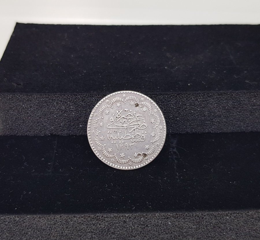 SULTAN II. ABDÜLHAMİD HAN DÖNEMİ KOLEKSİYONLUK GÜMÜŞ 5 KURUŞ MECİDİYE