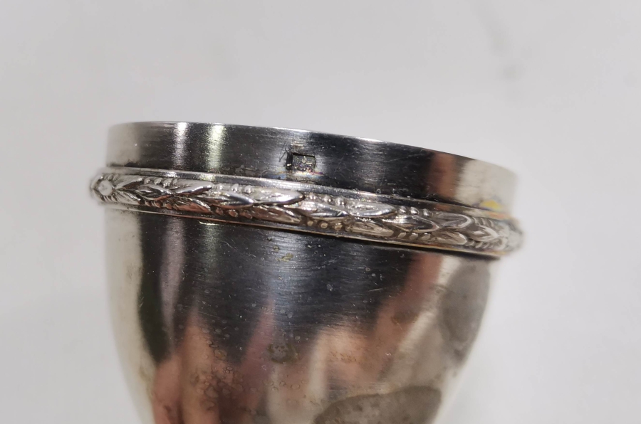 ORİJİNAL KUTUSUNDA ANTİKA GÜMÜŞ KAPLAMA KADEH