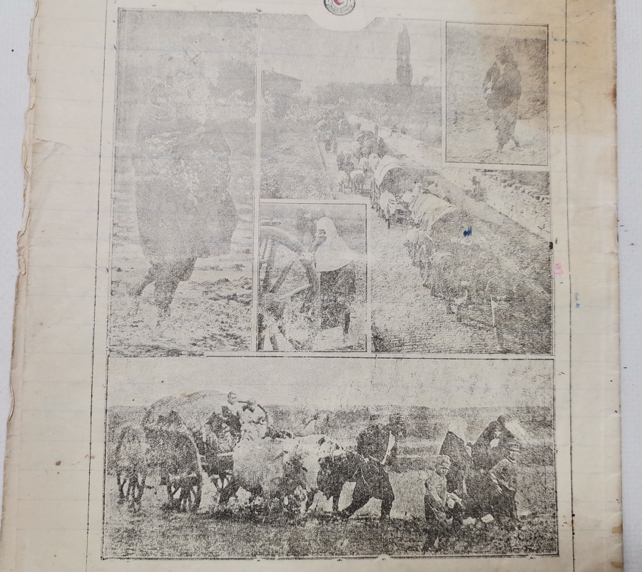 OSMANLI DÖNEMİ HİLAL İ AHMER KAPAKLI İÇİ YAZILI DEFTER