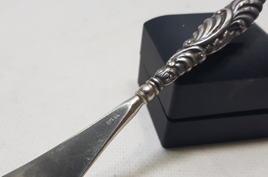 GÜMÜŞ SAPLI ANTİKA AYAKKABI ÇEKECEĞİ - KERATA