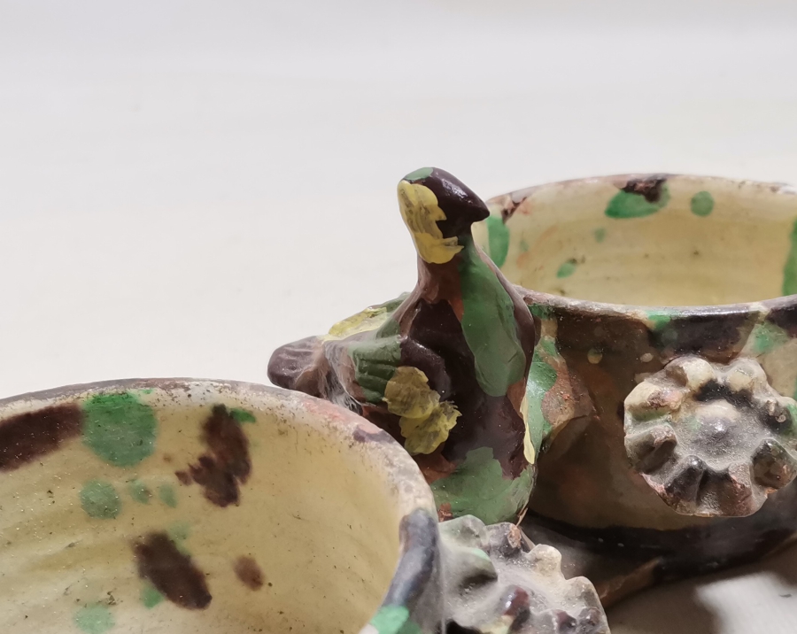 OSMANLI DÖNEMİ NADİR FORMDA ÇİFTLİ ÇANAKKALE KAHVELİK