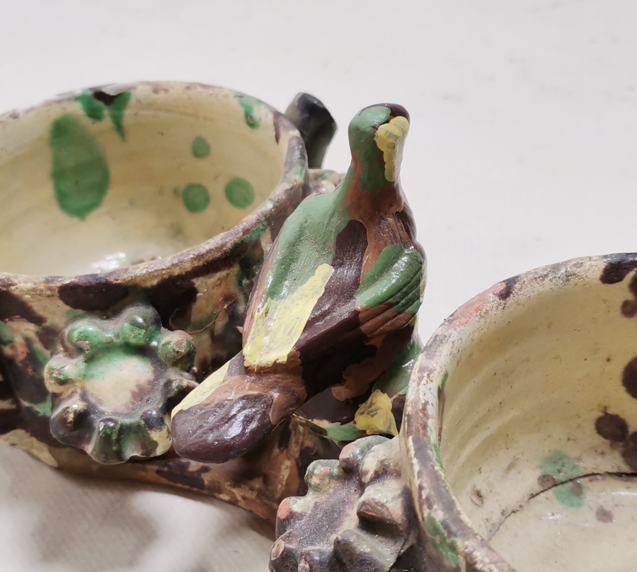 OSMANLI DÖNEMİ NADİR FORMDA ÇİFTLİ ÇANAKKALE KAHVELİK