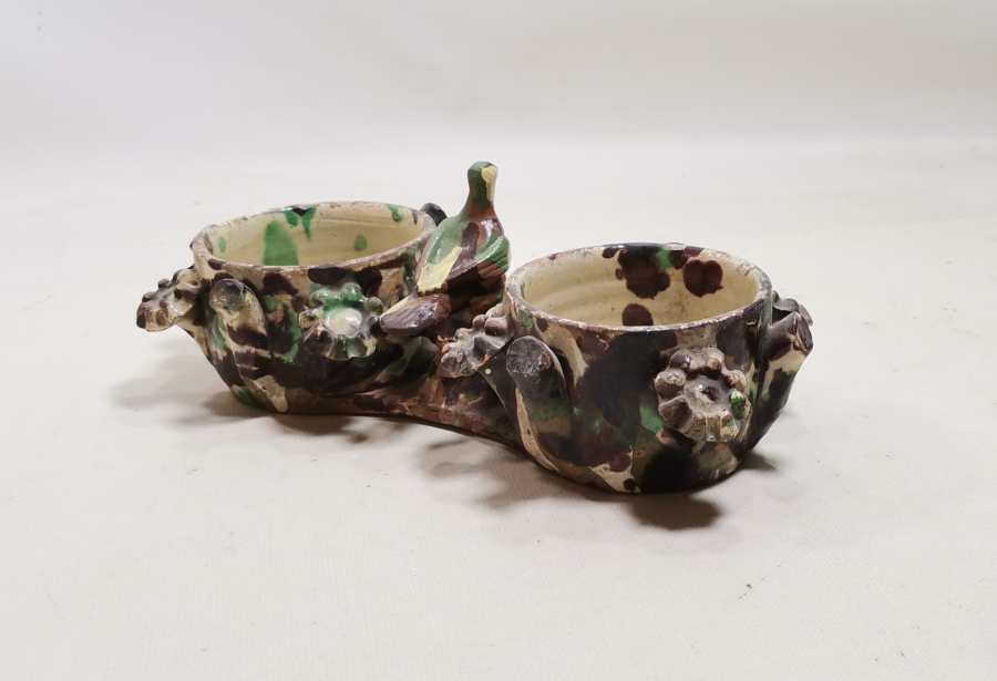 OSMANLI DÖNEMİ NADİR FORMDA ÇİFTLİ ÇANAKKALE KAHVELİK