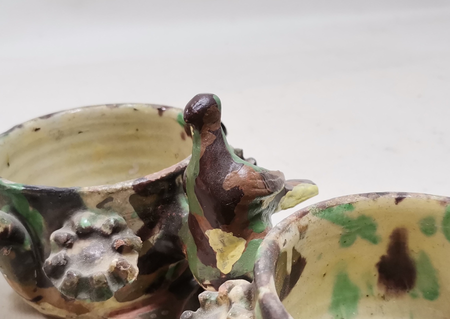 OSMANLI DÖNEMİ NADİR FORMDA ÇİFTLİ ÇANAKKALE KAHVELİK