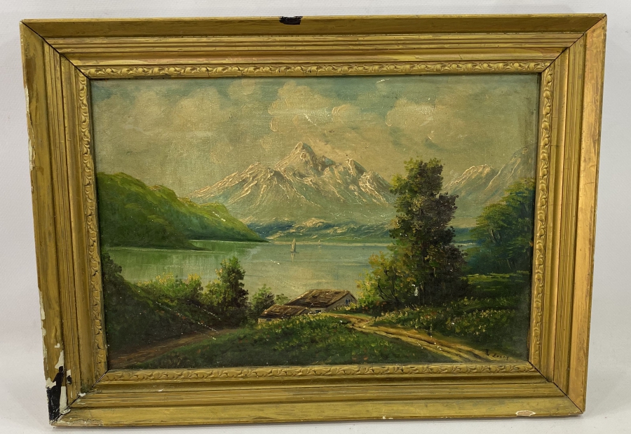 ORİJİNAL ÇERÇEVESİNDE TUVAL ÜZERİ YAĞLI BOYA TABLO