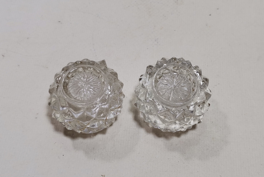 KRİSTAL KESME İŞÇİLİKLİ ANTİKA ÇİFT HAVYARLIK