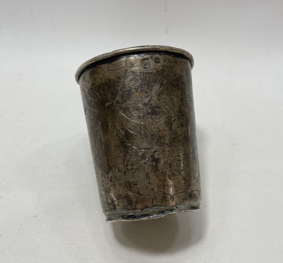 ÜZERİ KALEM İŞÇİLİKLİ ABDÜLHAMİD HAN TUĞRALI VE SAH DAMGALI BÜYÜK BOY SU BARDAĞI