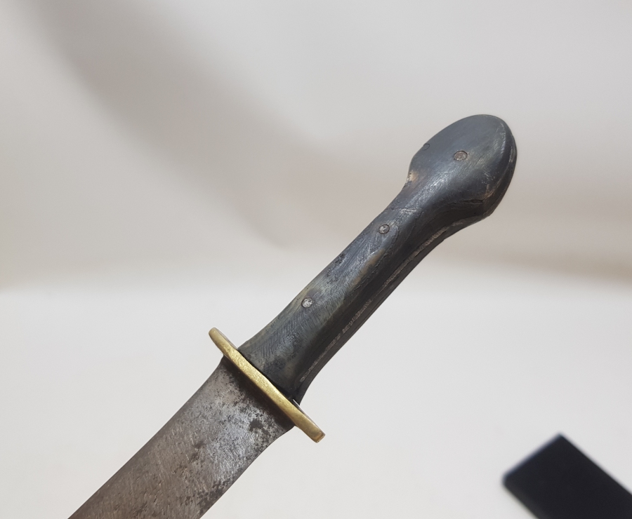 OSMANLI DÖNEMİ NADİR FORMDA BOYNUZ SAPLI HANÇER