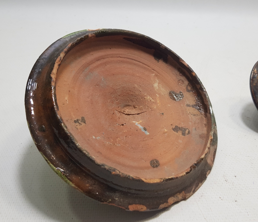 1800 BAŞLARI ÇANAKKALE YAPIMI OSMANLI DÖNEMİ İKİ ADET TOPRAK KAPAK