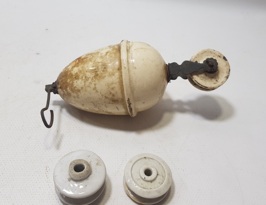 OSMANLI DÖNEMİ PORSELEN AVİZE ASANSÖRÜ PARÇALARI