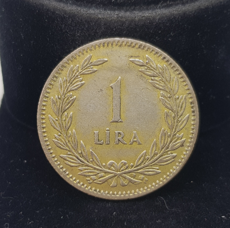 1948 YILI GÜMÜŞ 1 LİRA - TÜRKİYE CUMHURİYETİ'NİN TEDAVULDEKİ SON GÜMÜŞ PARASI