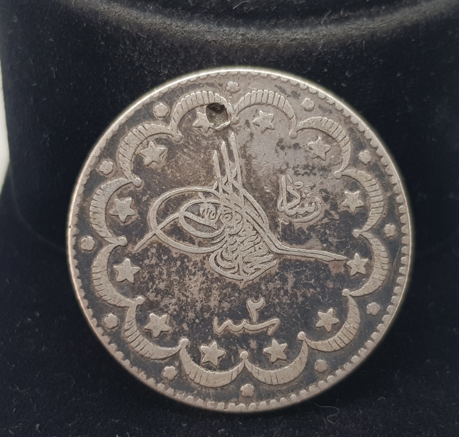 SULTAN MEHMET REŞAT DÖNEMİ KOLEKSİYONLUK GÜMÜŞ 10 KURUŞ MECİDİYE