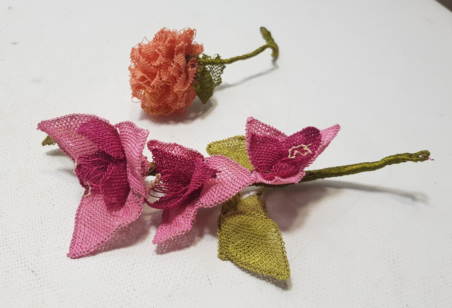 OSMANLI DÖNEMİ İĞNE OYALI KOZAK YÖRESİ NADİR GELİN ÇİÇEĞİ