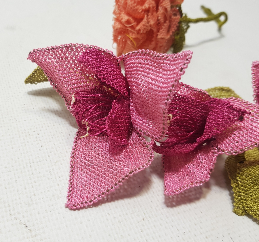 OSMANLI DÖNEMİ İĞNE OYALI KOZAK YÖRESİ NADİR GELİN ÇİÇEĞİ