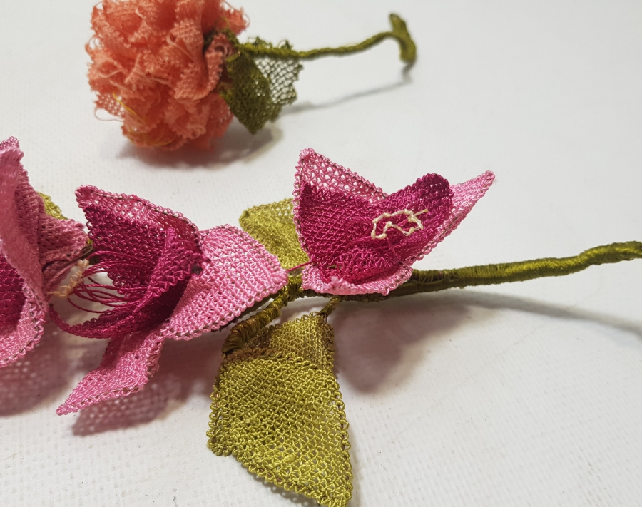 OSMANLI DÖNEMİ İĞNE OYALI KOZAK YÖRESİ NADİR GELİN ÇİÇEĞİ