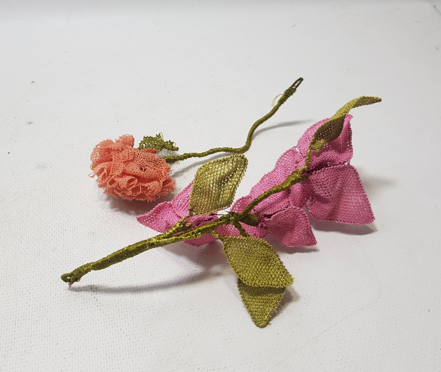 OSMANLI DÖNEMİ İĞNE OYALI KOZAK YÖRESİ NADİR GELİN ÇİÇEĞİ