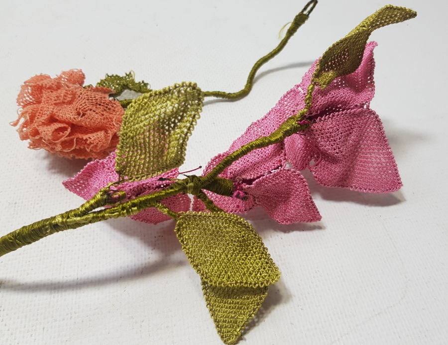 OSMANLI DÖNEMİ İĞNE OYALI KOZAK YÖRESİ NADİR GELİN ÇİÇEĞİ