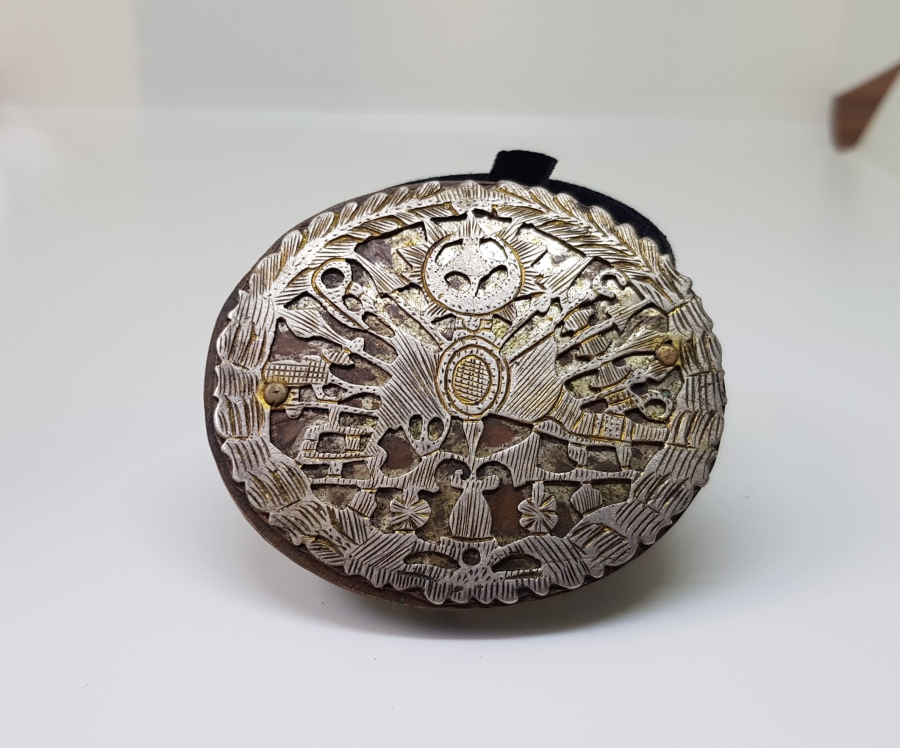 ÜZERİNDE OSMANLI DEVLET ARMASI BULUNAN OSMANLI DÖNEMİ GÜMÜŞ KEMER TOKASI