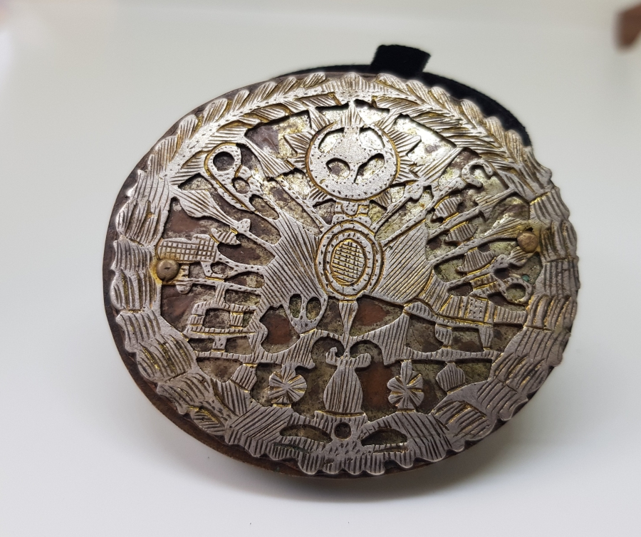 ÜZERİNDE OSMANLI DEVLET ARMASI BULUNAN OSMANLI DÖNEMİ GÜMÜŞ KEMER TOKASI