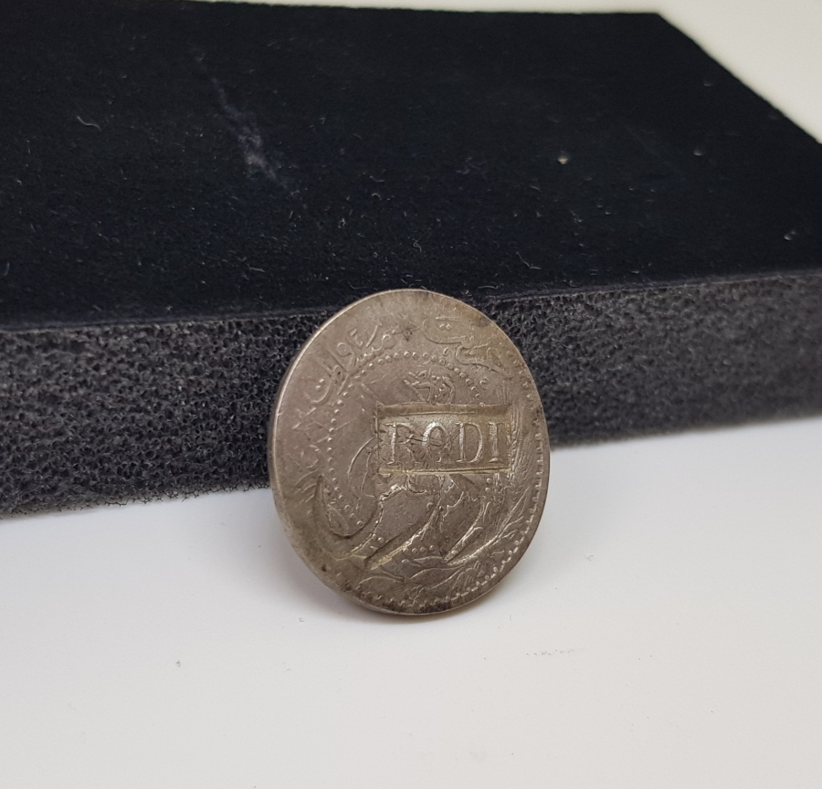 ÜZERİ OSMANLICA VE LATİN HARFLERİYLE RODOS KONTRMARKLI 20 PARA