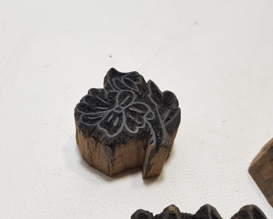 OSMANLI DÖNEMİ EL OYMA 4 ADET TOKAT İŞİ AHŞAP BASKI KALIBI