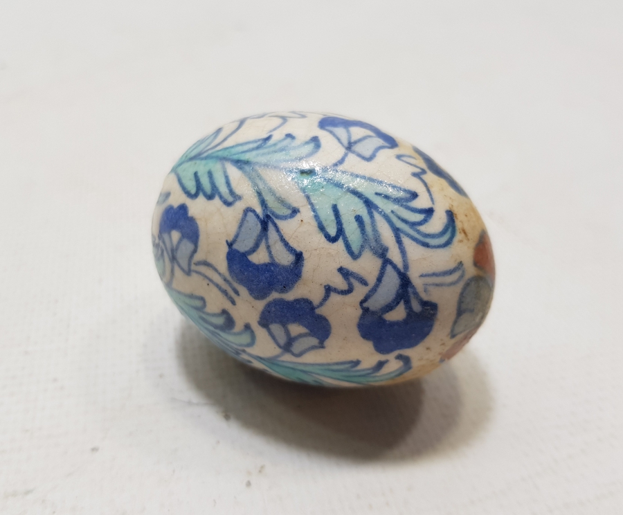 OSMANLI DÖNEMİ EL BOYAMA KÜTAHYA İŞİ ASKI TOPU