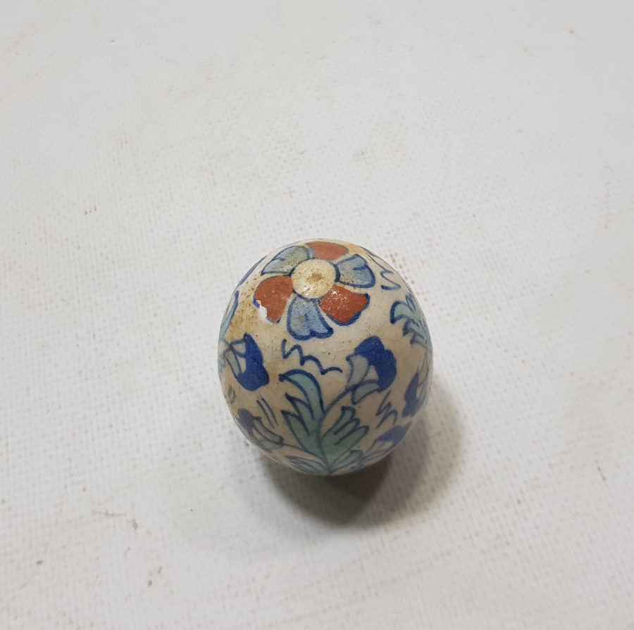 OSMANLI DÖNEMİ EL BOYAMA KÜTAHYA İŞİ ASKI TOPU