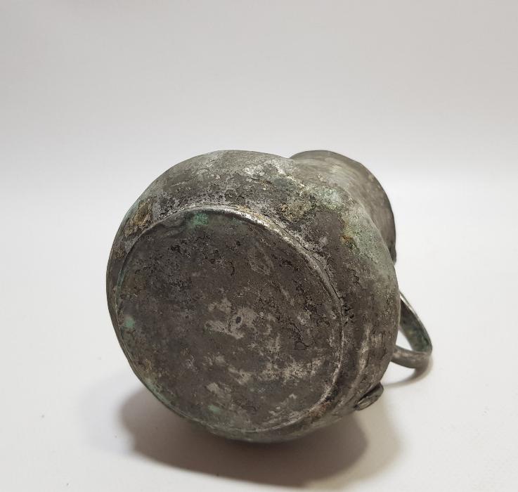 OSMANLI DÖNEMİ RUMCA YAZILI VE TARİHLİ BAKIR DALDIRMA BARDAK