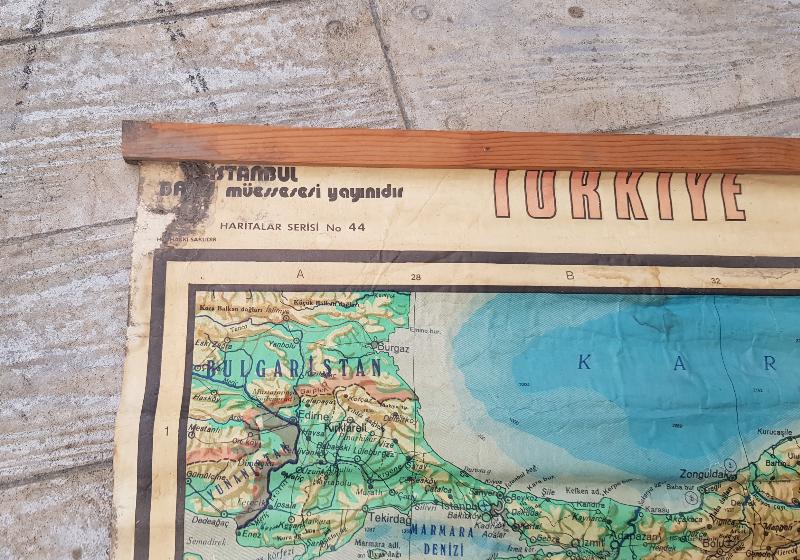 1940LARDAN ÇOK NADİR TÜRKİYE HARİTASI