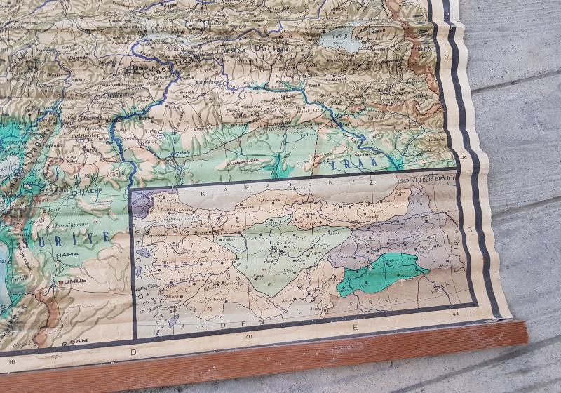 1940LARDAN ÇOK NADİR TÜRKİYE HARİTASI