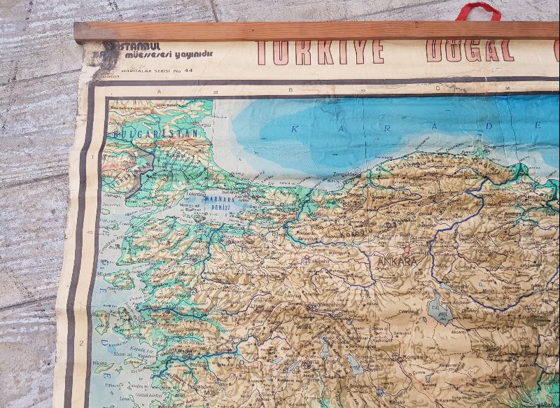 1940LARDAN ÇOK NADİR TÜRKİYE HARİTASI