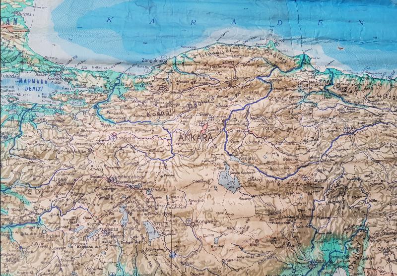 1940LARDAN ÇOK NADİR TÜRKİYE HARİTASI