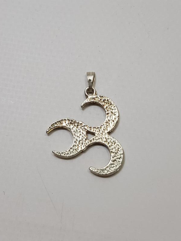 ÜÇ HİLAL GÖRSELLİ GÜMÜŞ KOLYE UCU