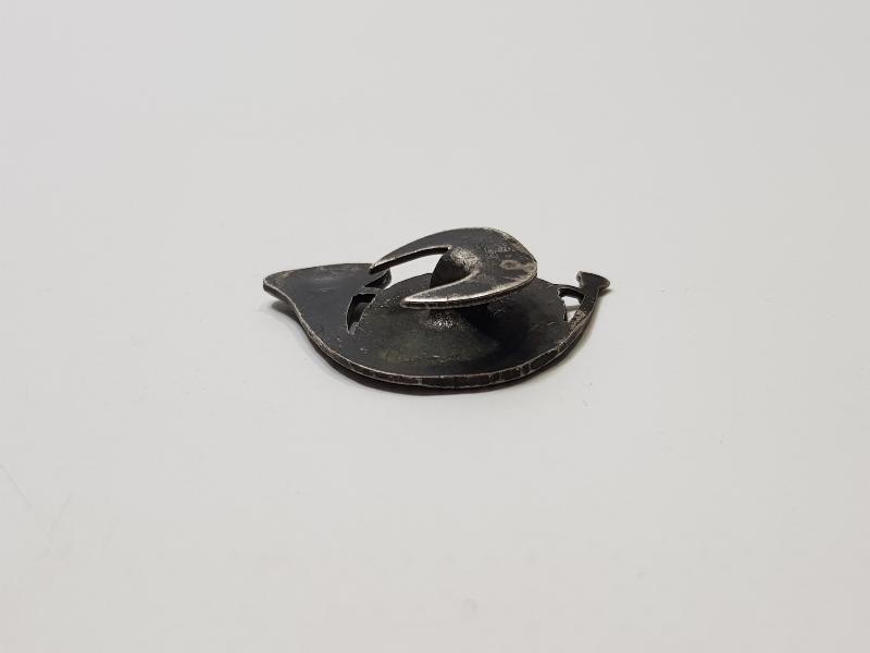 ANTİKA BORAZAN TEMALI MİNELİ GÜMÜŞ ROZET