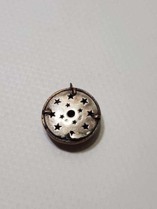 YEŞİM VE ZİRKON TAŞLARLA SÜSLÜ GÜMÜŞ KOLYE UCU