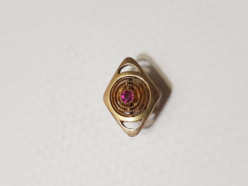 OSMANLI DÖNEMİ YAKUT TAŞLI ALTIN KAPLAMA SAAT KÖSTEĞİ SÜRGÜSÜ