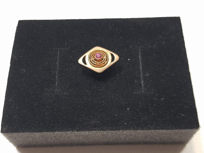 OSMANLI DÖNEMİ YAKUT TAŞLI ALTIN KAPLAMA SAAT KÖSTEĞİ SÜRGÜSÜ