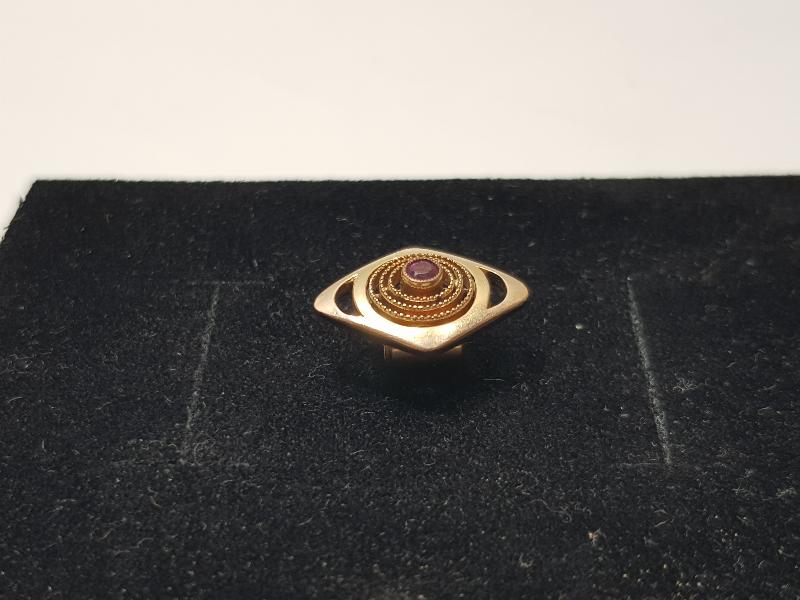 OSMANLI DÖNEMİ YAKUT TAŞLI ALTIN KAPLAMA SAAT KÖSTEĞİ SÜRGÜSÜ