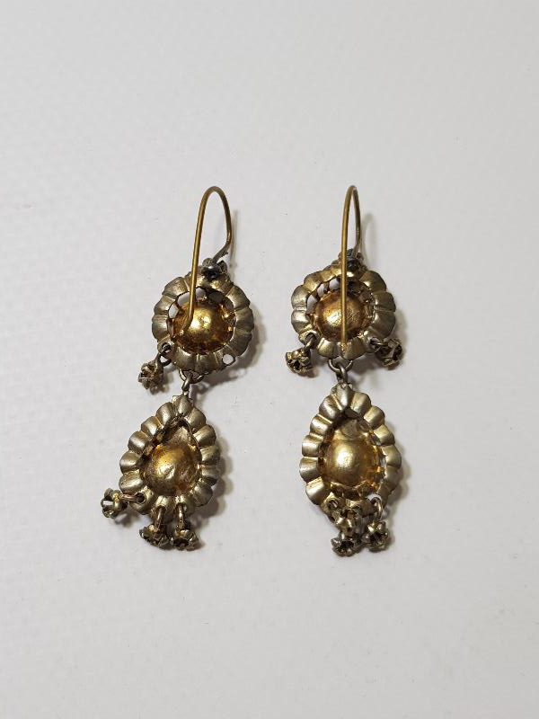 OSMANLI DÖNEMİ ELMAS TAŞLI DUT KÜPE