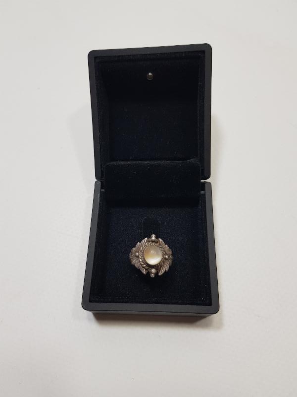 AY TAŞLI GÜMÜŞ YÜZÜK