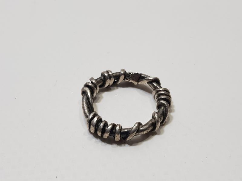 TEL SARMA DİZAYN GÜMÜŞ YÜZÜK