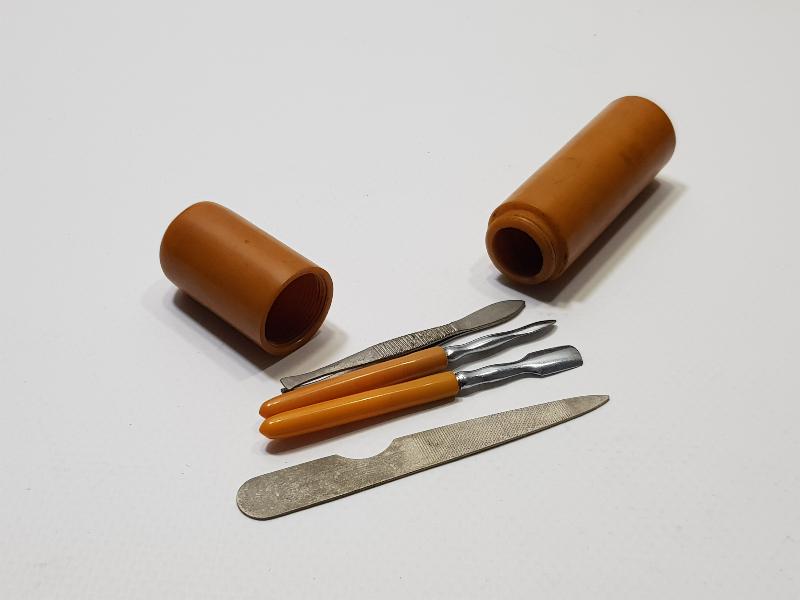 OSMANLI DÖNEMİ KUTUSUNDA KATALİN MANİKÜR PEDİKÜR TAKIMI