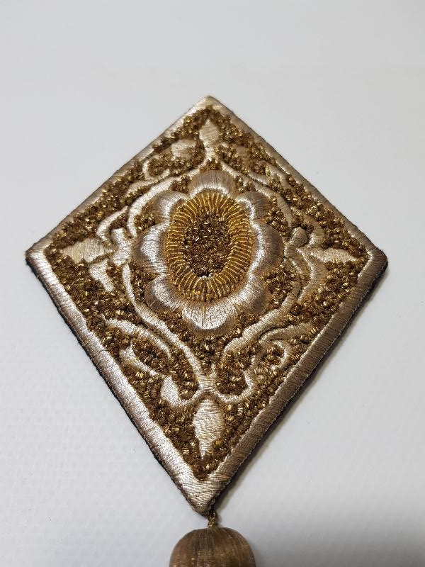 OSMANLI DÖNEMİ ALTIN VE GÜMÜŞ SIRMA İŞLEMELİ ÇOK NADİR GELİN SAÇ SÜSÜ