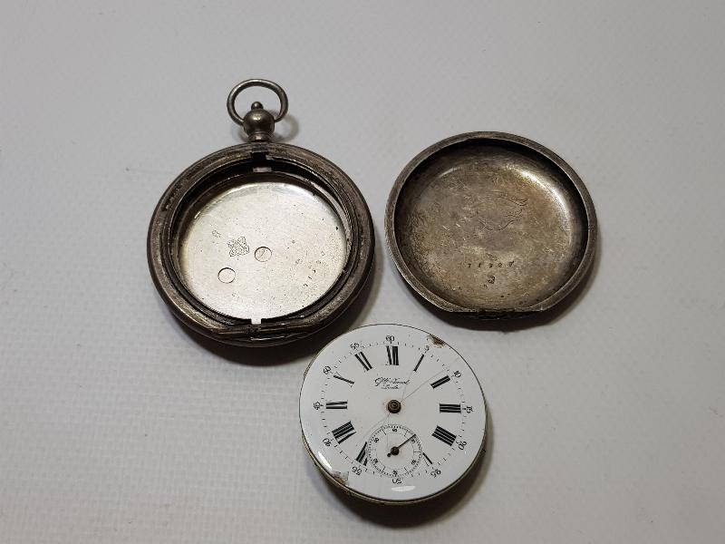 OSMANLI DÖNEMİ GÜMÜŞ SAAT KASASI VE MEKANİZMASI