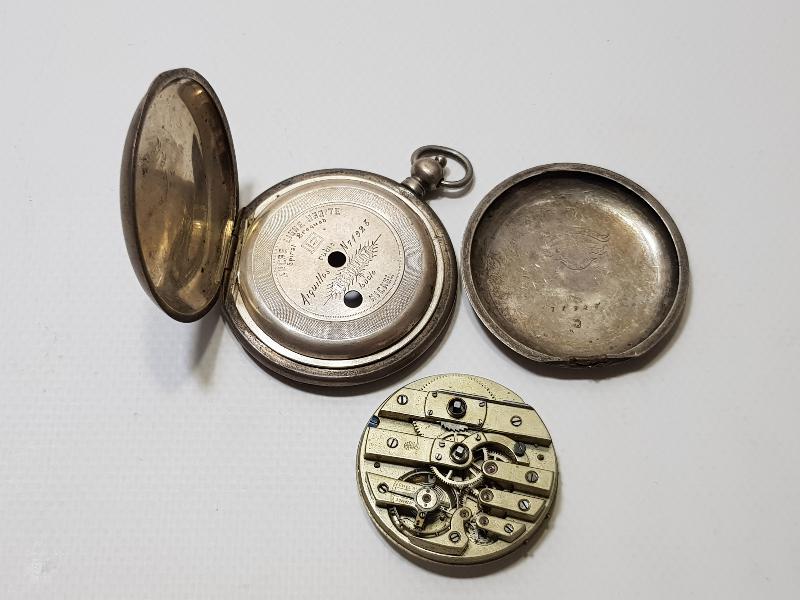 OSMANLI DÖNEMİ GÜMÜŞ SAAT KASASI VE MEKANİZMASI