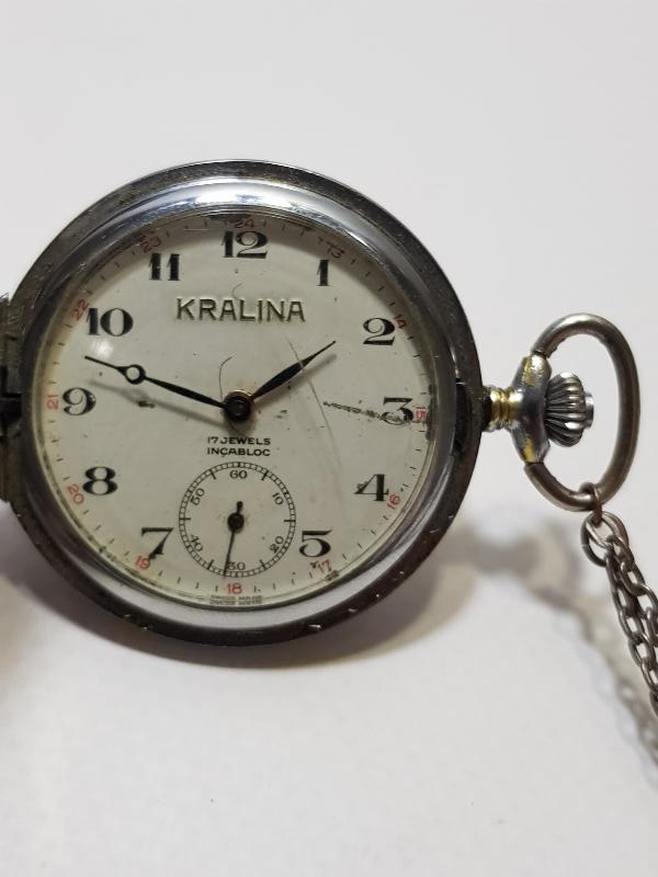 ANTİKA KRALINA MARKA KURMALI CEP SAATİ