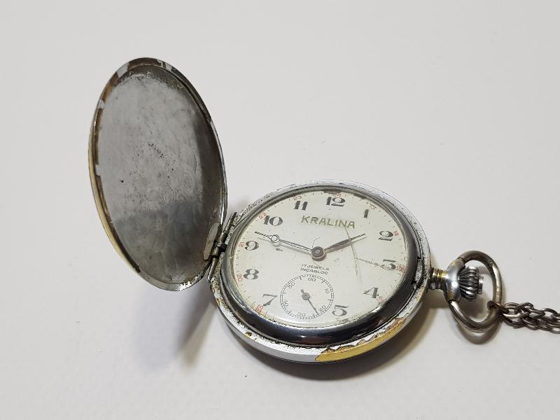 ANTİKA KRALINA MARKA KURMALI CEP SAATİ