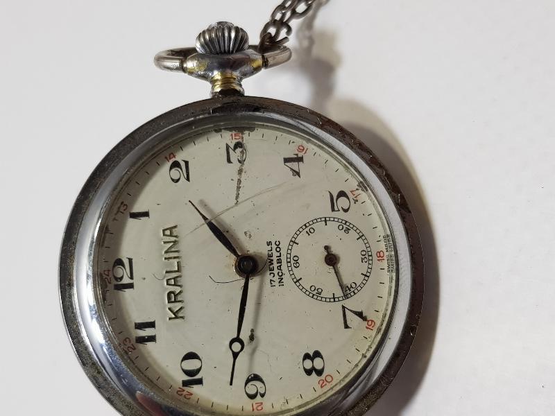 ANTİKA KRALINA MARKA KURMALI CEP SAATİ